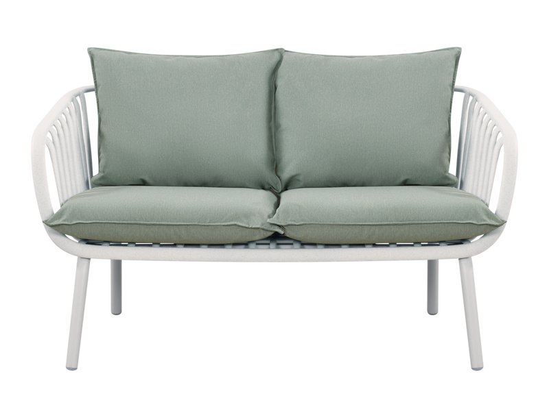 Диван садовый Франс Рогожка Светло-Зеленый/Кремовый