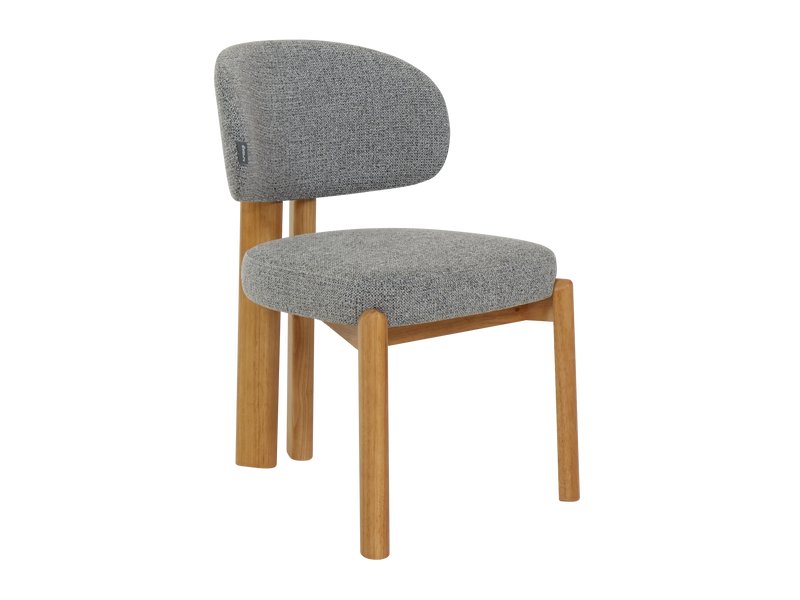 Стул Брамс Рогожка Серый/Натуральный