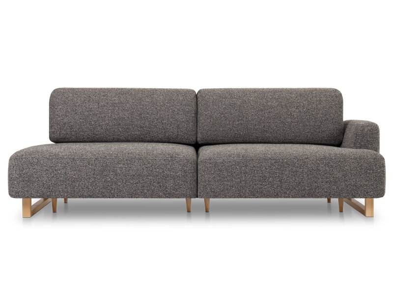 Диван прямой Онте Рогожка Графитовый