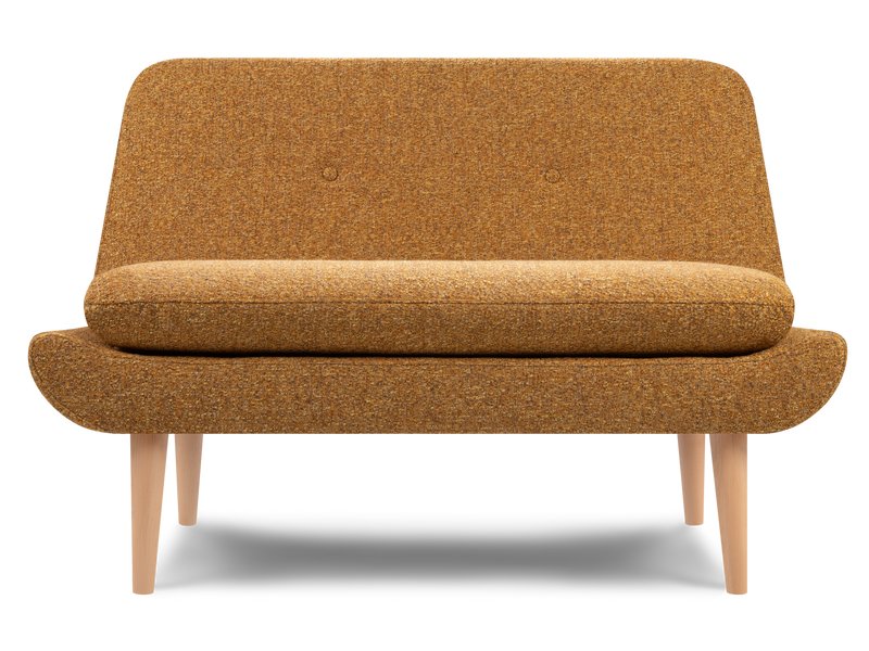 Диван прямой Винси Рогожка Желтый