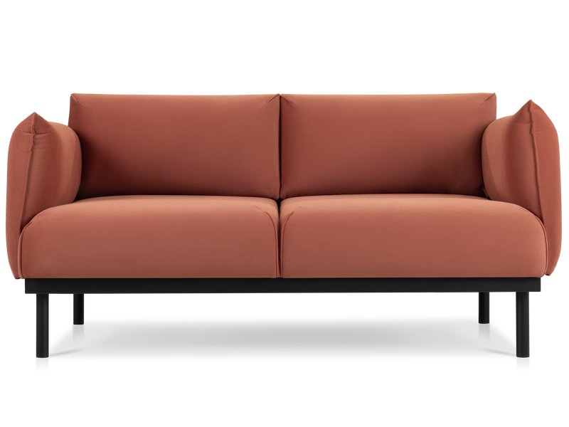 Диван прямой Сорен Велюр Терракотовый