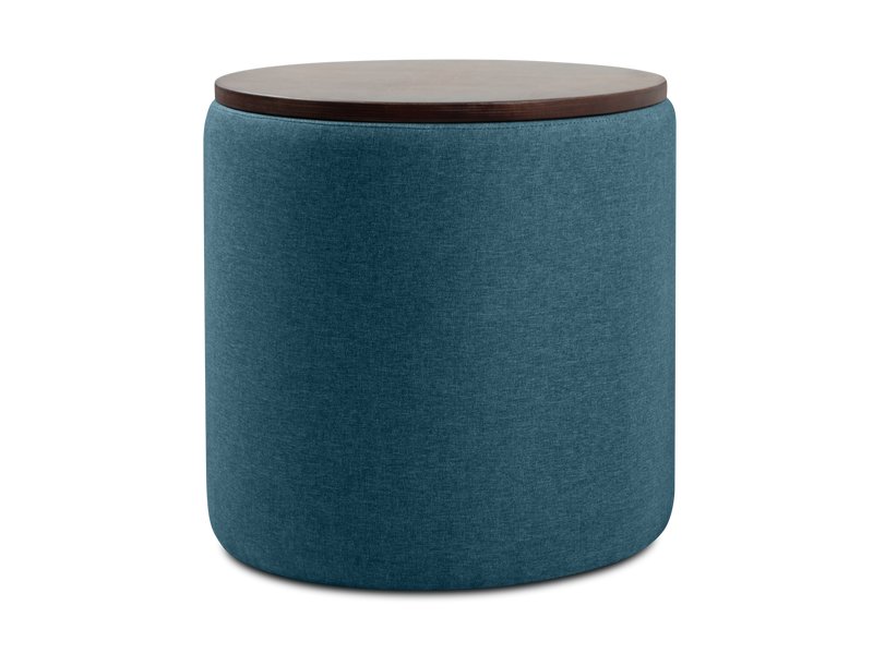 Пуф Арис Рогожка Бирюзовый