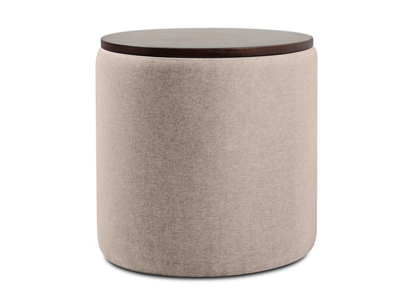 Пуф Арис Рогожка Кремовый