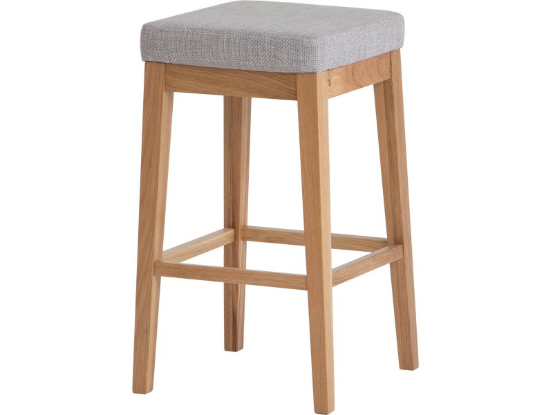 Стул полубарный Мулин Рогожка Серый/Натуральный