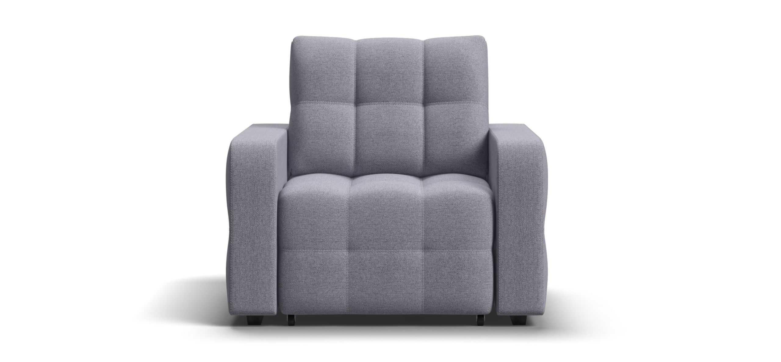 Денди кресло-кровать Рогожка Мальмо платина