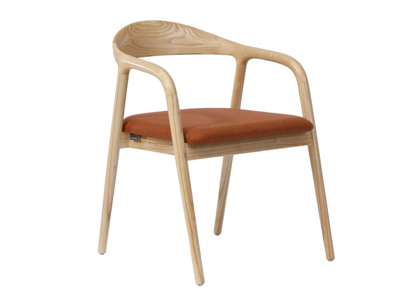 Стул Касл Рогожка Терракотовый/Натуральный