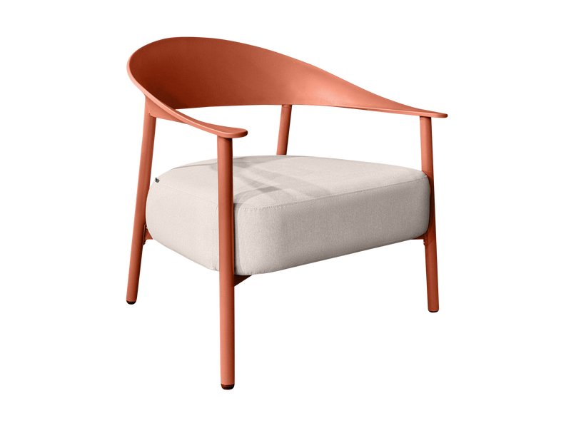 Кресло Айла Рогожка Бежевый/Терракотовый