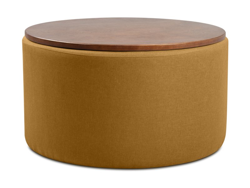 Пуф Арис-2 Рогожка Желтый