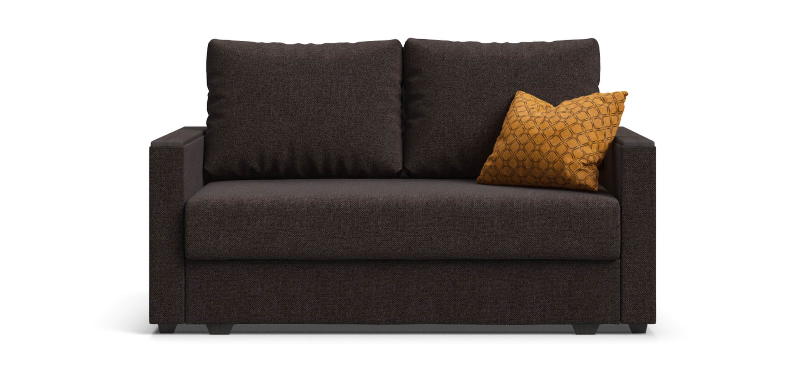 Диван Атланта двухместный Рогожка Мальмо шоколад