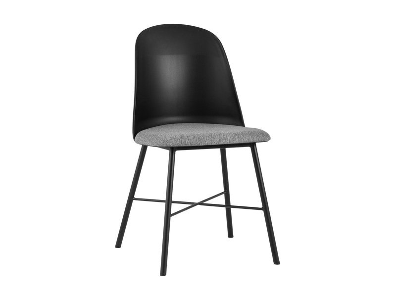 Стул Грег Рогожка Серый/Черный