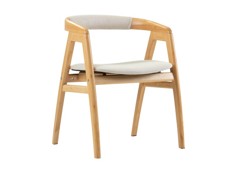 Стул Майлс Рогожка Бежевый/Натуральный