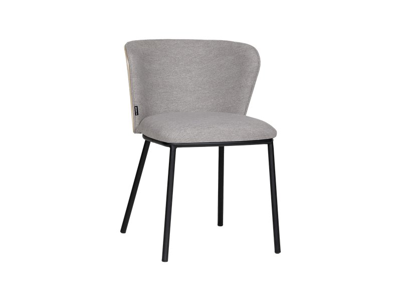 Стул Майли Рогожка Серый/Черный