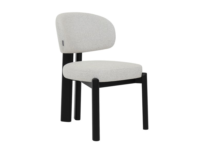 Стул Брамс Рогожка Серый/Черный