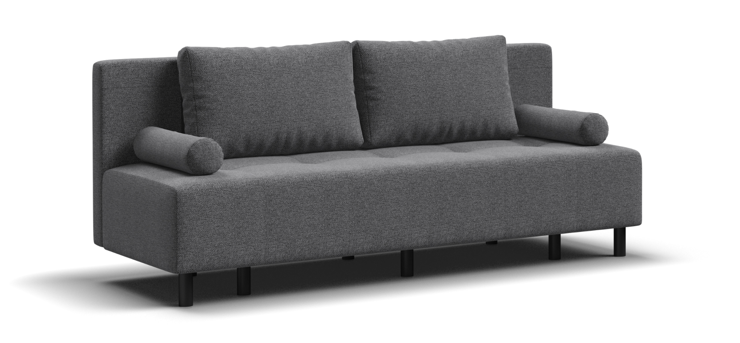 Диван Бостон Мини Рогожка Мальмо серый