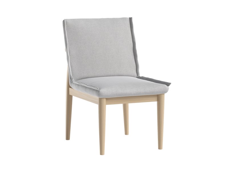 Стул Хироки Рогожка Серый/Натуральный