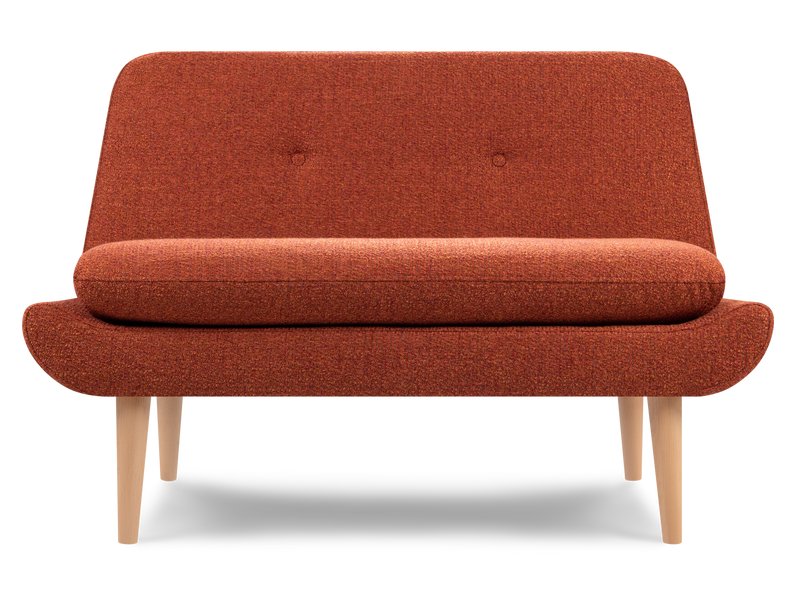 Диван прямой Винси Рогожка Терракотовый