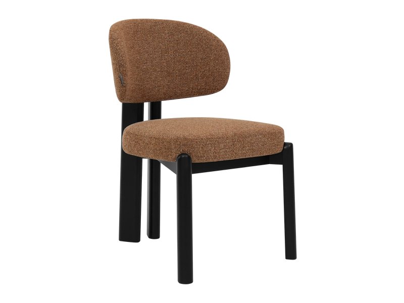 Стул Брамс Рогожка Терракотовый/Черный