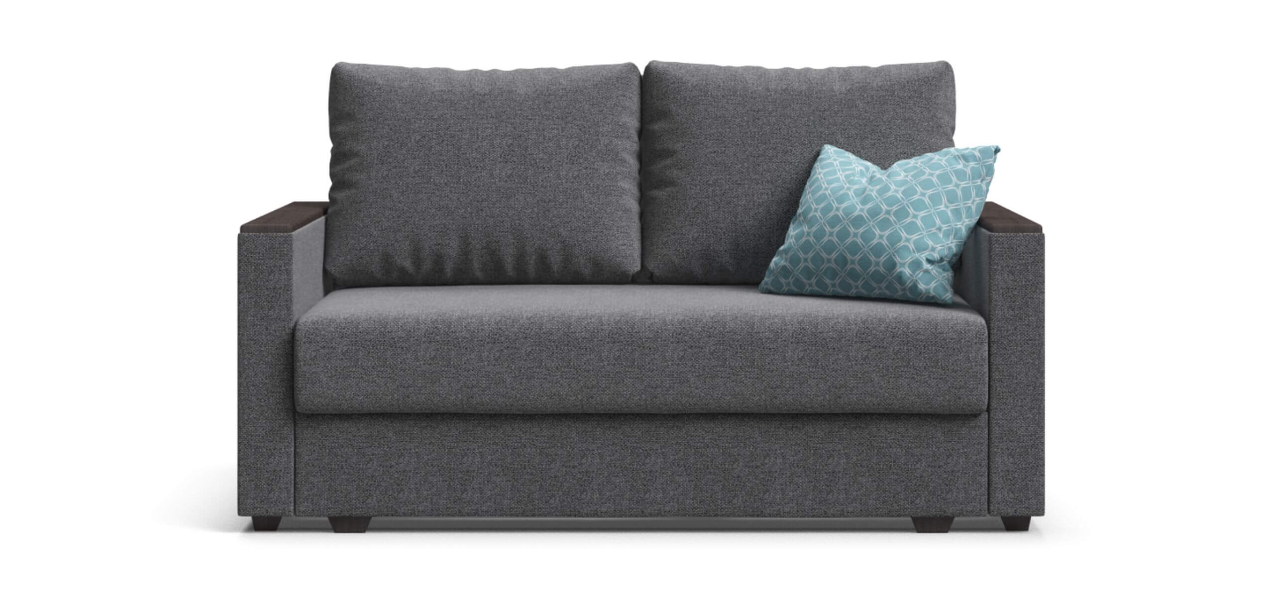 Диван Атланта двухместный Рогожка Мальмо серый