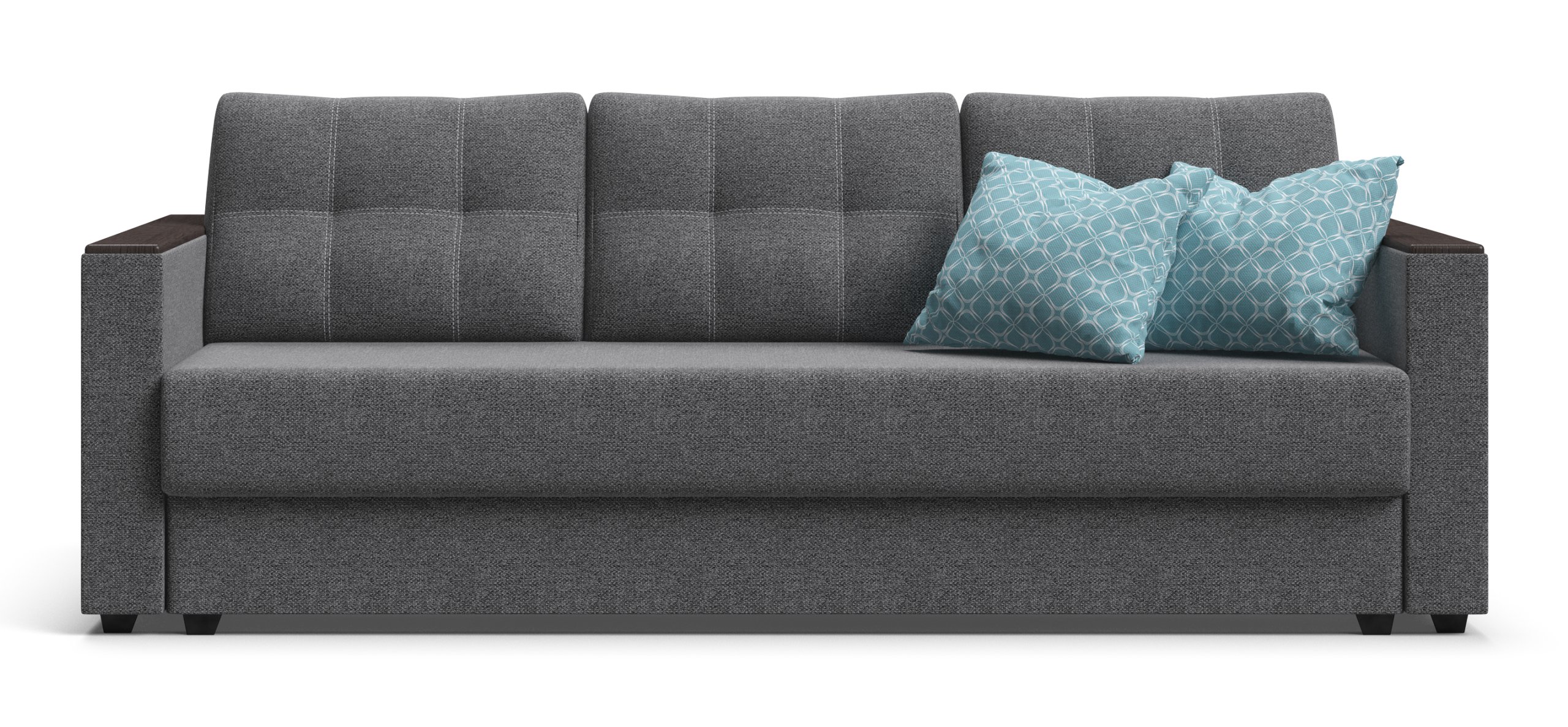 Диван Атланта Рогожка Мальмо серый