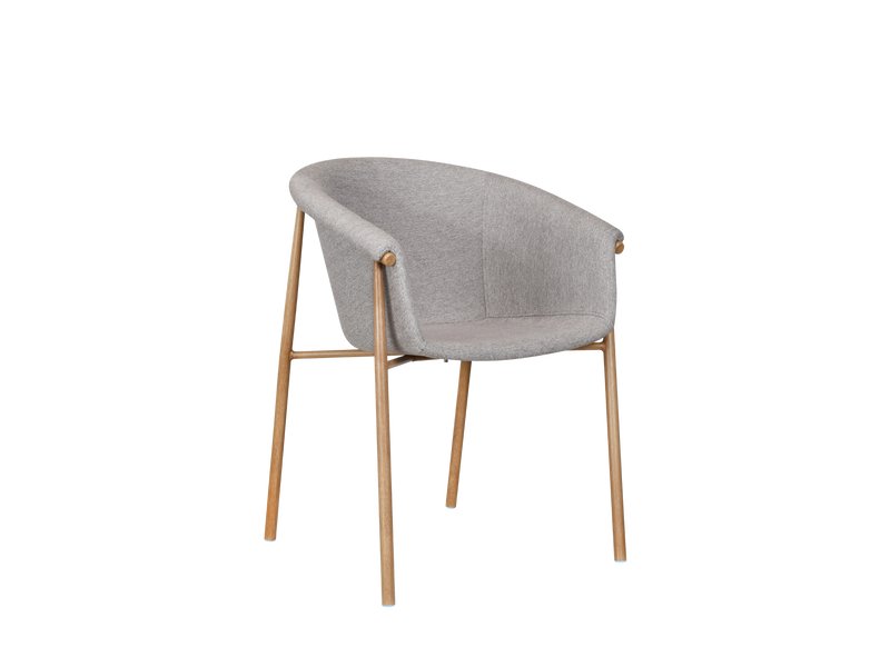 Стул Никсон Рогожка Серый/Натуральный