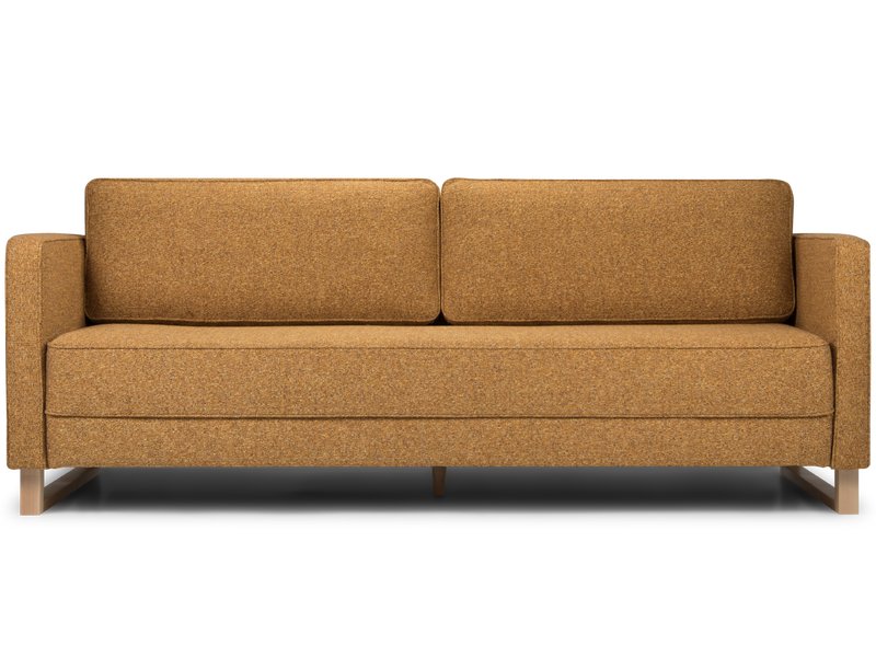 Диван прямой Данста Рогожка Желтый