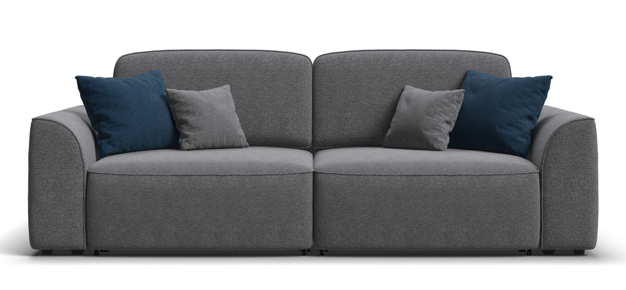 Диван Кинг Рогожка Мальмо серый