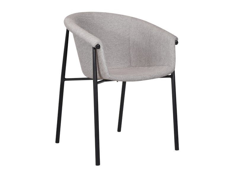 Стул Никсон Рогожка Серый/Черный