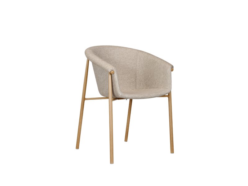 Стул Никсон Рогожка Бежевый/Натуральный