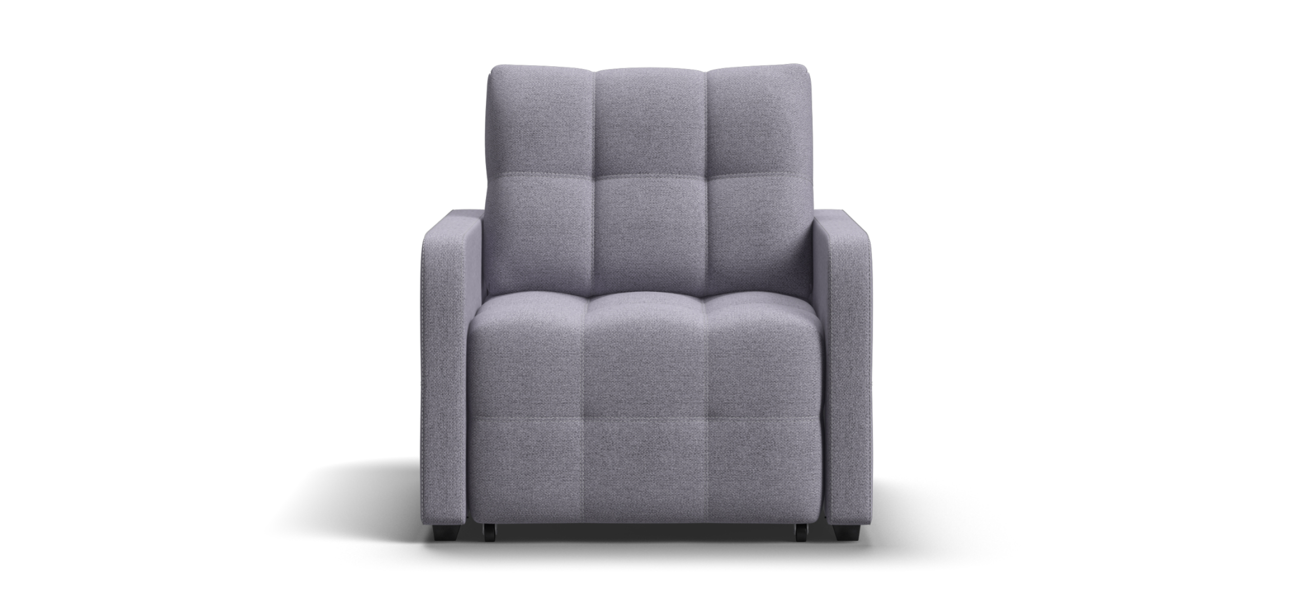 Кресло-кровать Денди Слим Рогожка Мальмо платина