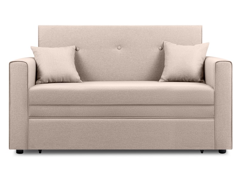 Диван прямой Види Рогожка Кремовый